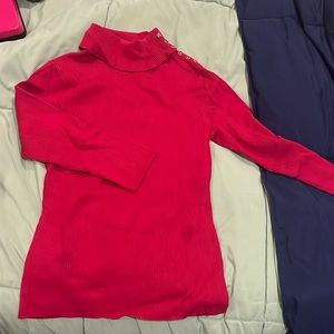 Red formal top New York & Company